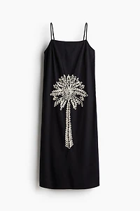 Embroidered Strappy Dress