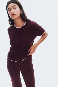 Cable-Knit Cardigan