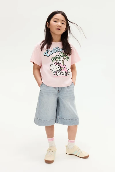 T-shirt en coton imprimé