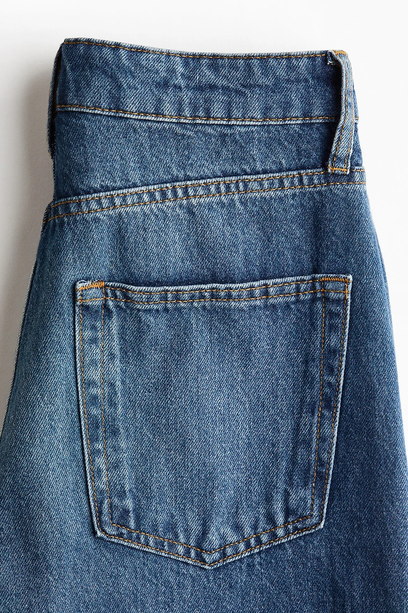 Wide High Waist Ankle Jeans