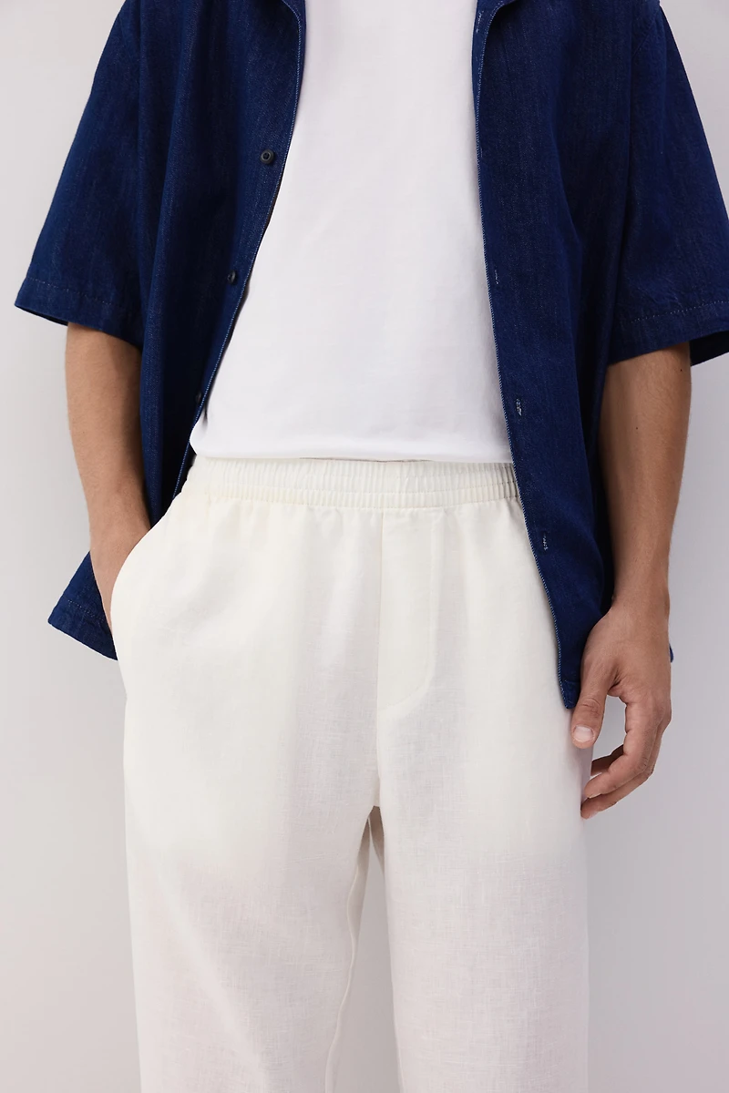 Regular-Fit Linen Pants
