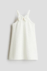 Pointelle-Knit Cotton Dress