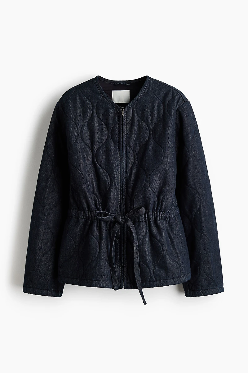 Quilted Denim Jacket