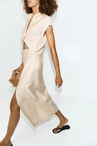 Robe chemisier découpée