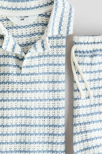 Ensemble 2 pièces en tricot texturé