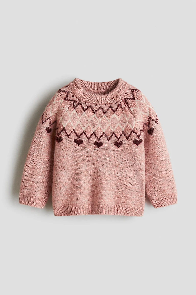 Jacquard-Knit Sweater
