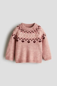 Jacquard-Knit Sweater