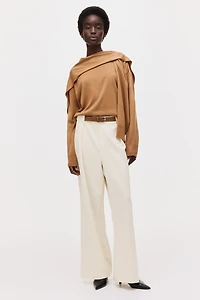 Belted Ponte Pants