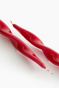 2-pack Spiral Taper Candles