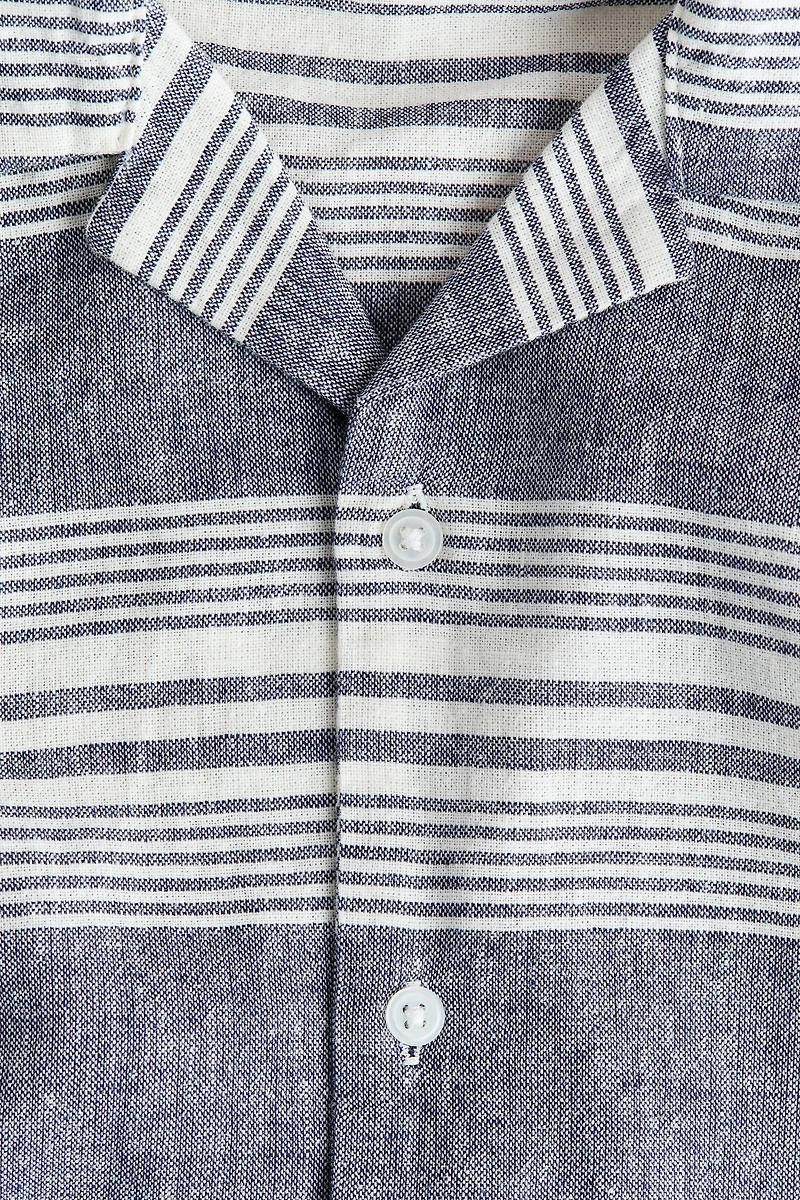 Linen-Blend Resort Shirt