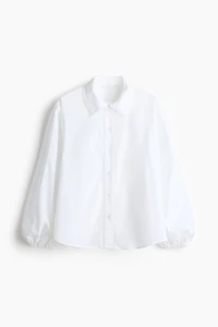 Lace-Trimmed Cotton Shirt