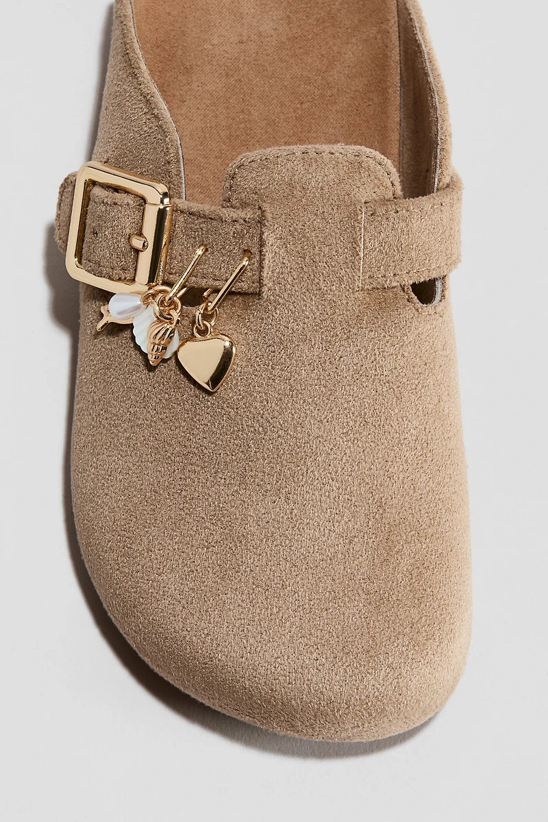 Charm-Detail Footbed Mules