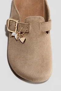 Charm-Detail Footbed Mules