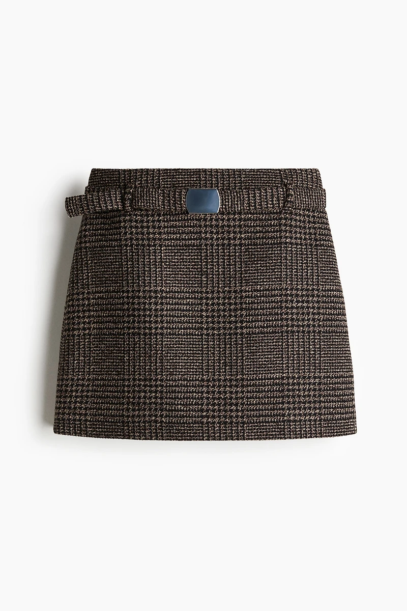 Belted Mini Skirt
