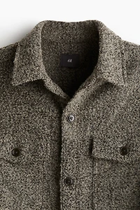 Regular Fit Wool-Blend Overshirt