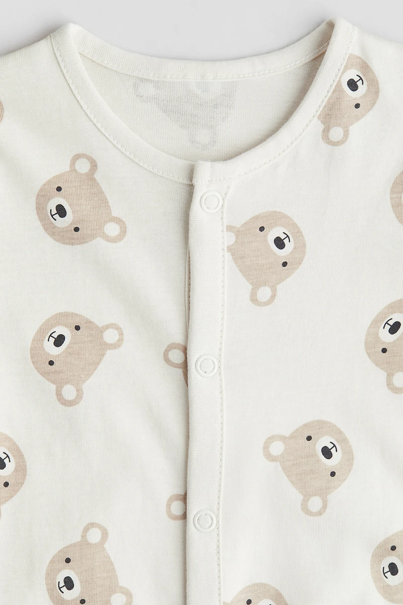 Patterned Pajama Jumpsuit