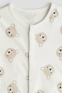 Patterned Pajama Jumpsuit