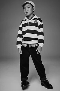 Polo de rugby avec appliqué