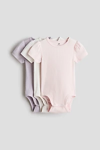 3-pack Ribbed Cotton Bodysuits