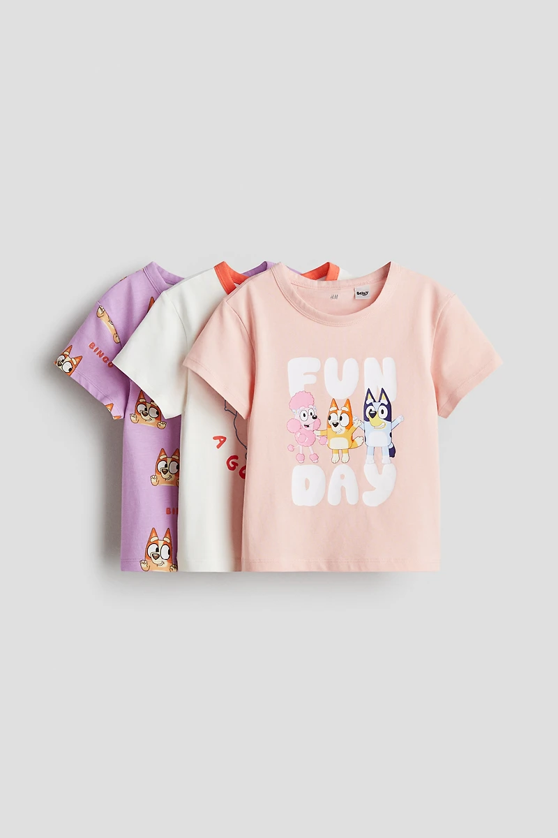 3-pack Printed Jersey Tops
