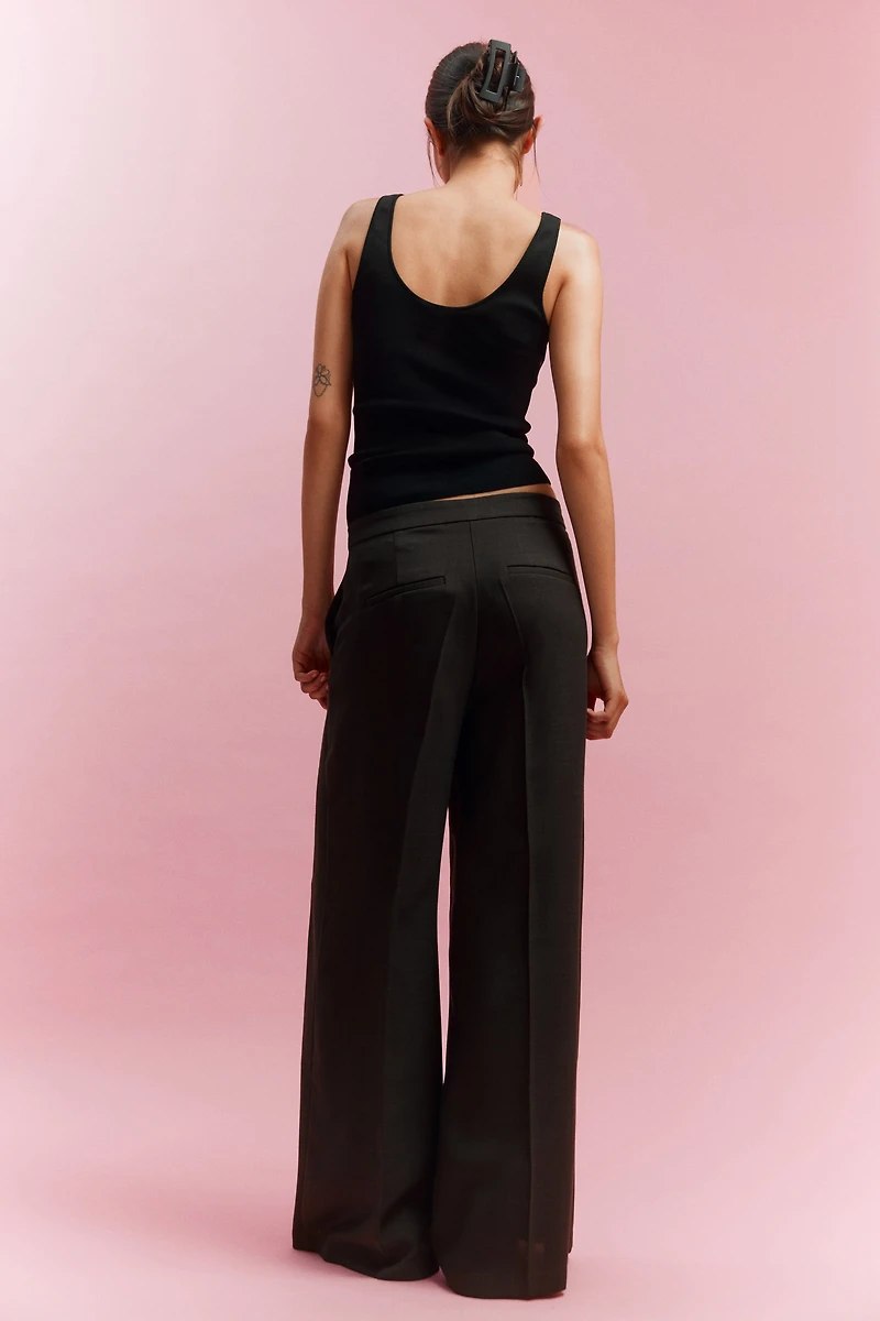Wide-Leg Dress Pants