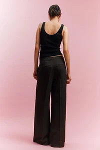 Wide-Leg Dress Pants