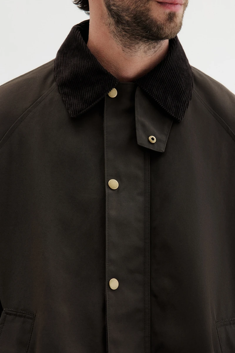 Veste en coton ciré