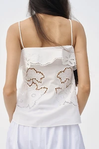 Camisole Top with Eyelet Embroidery