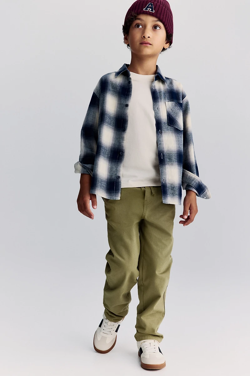 Pantalon en sergé de coton