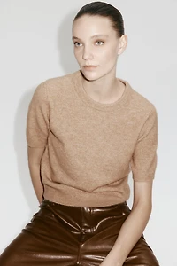 T-shirt en fin tricot