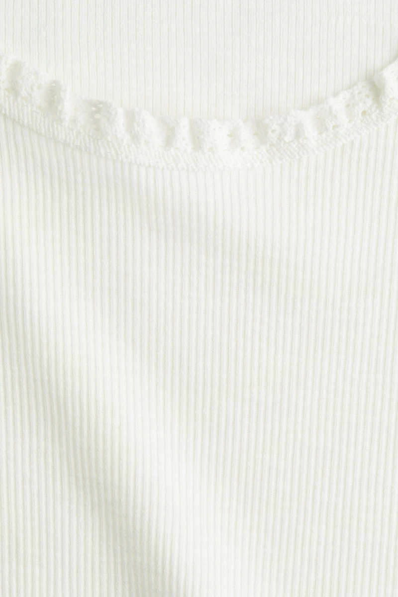 Lace-Trimmed Top