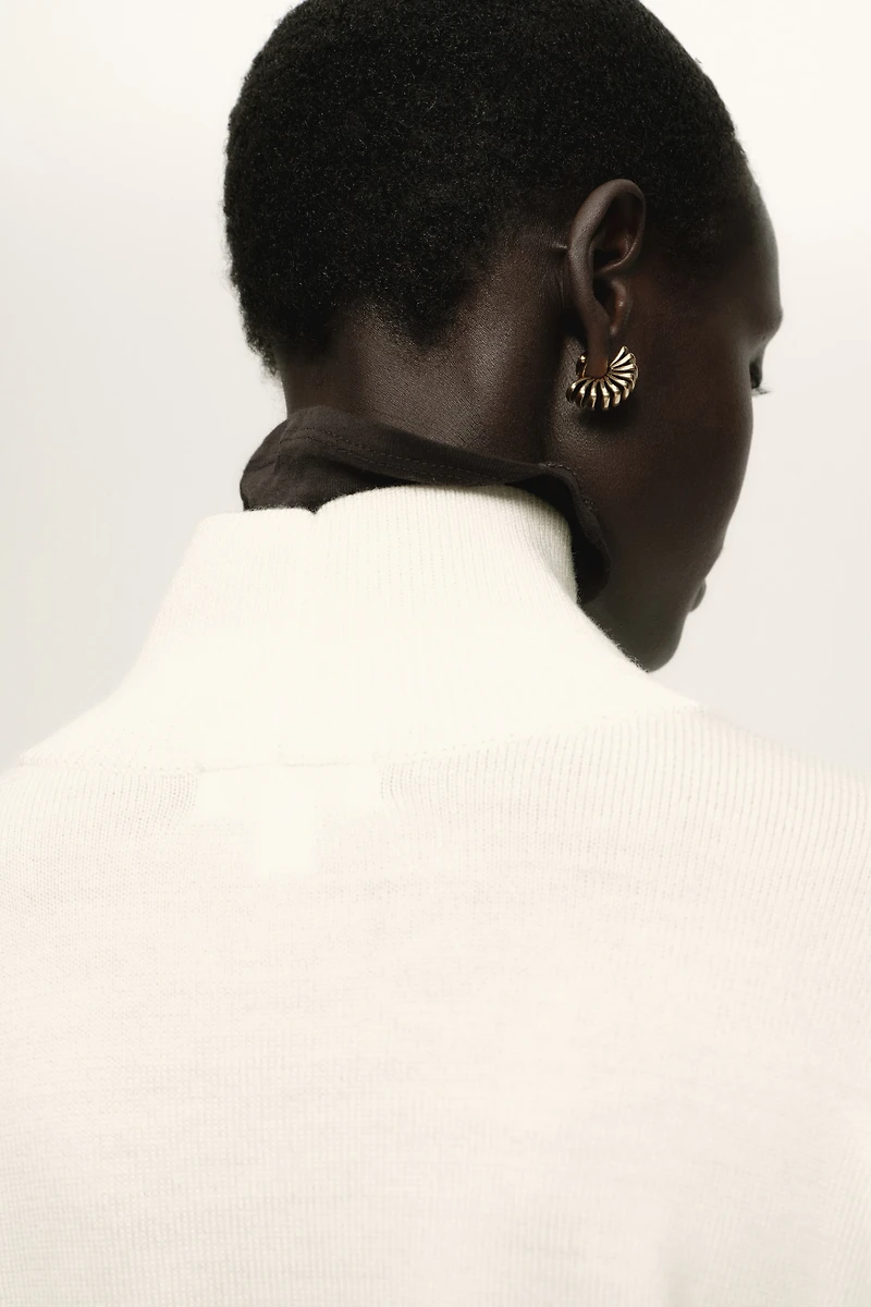 Wool Mock Turtleneck Sweater