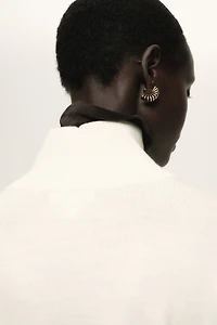 Wool Mock Turtleneck Sweater