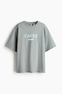 Oversized T-Shirt with Printed Motif