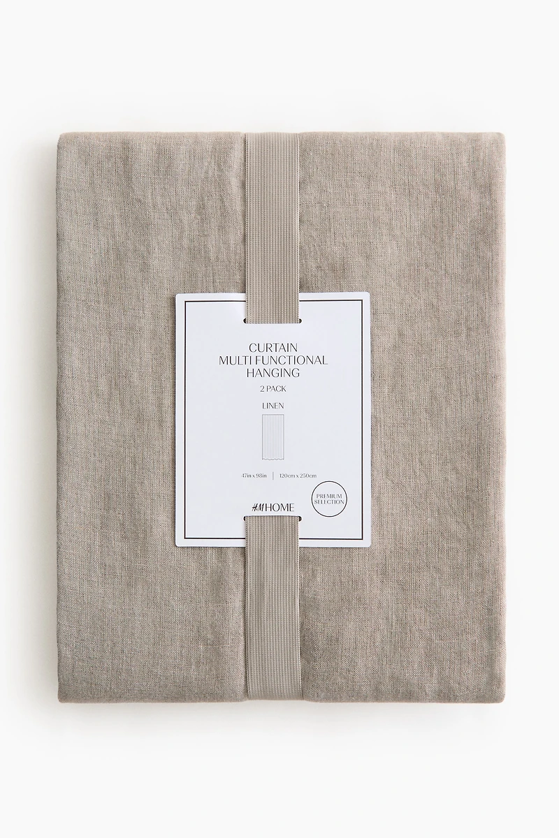 2-Pack Linen Curtain Panels