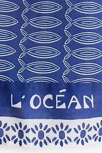 Short imprimé avec cordon de serrage
