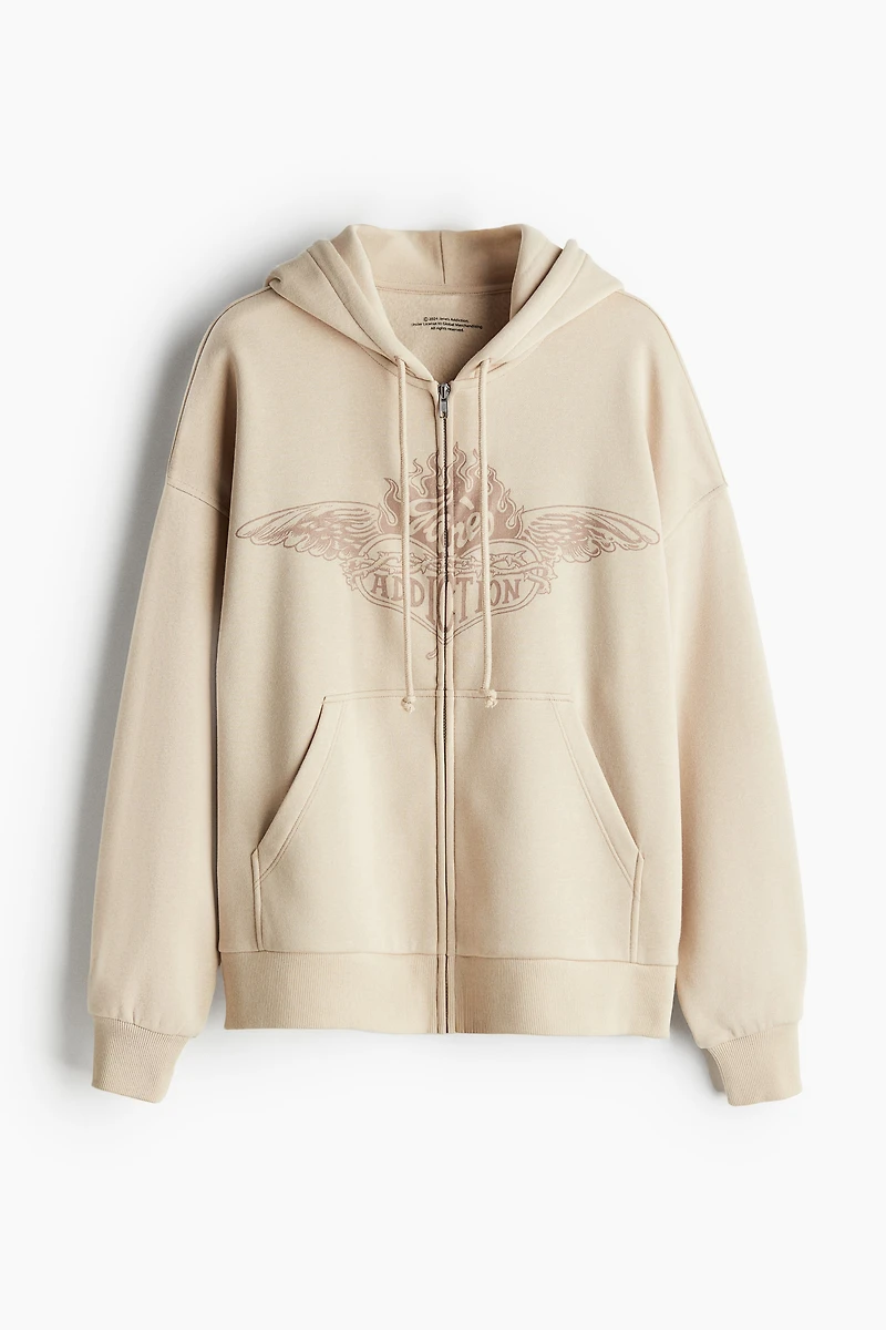 Veste à glissière Grande Taille avec capuchon