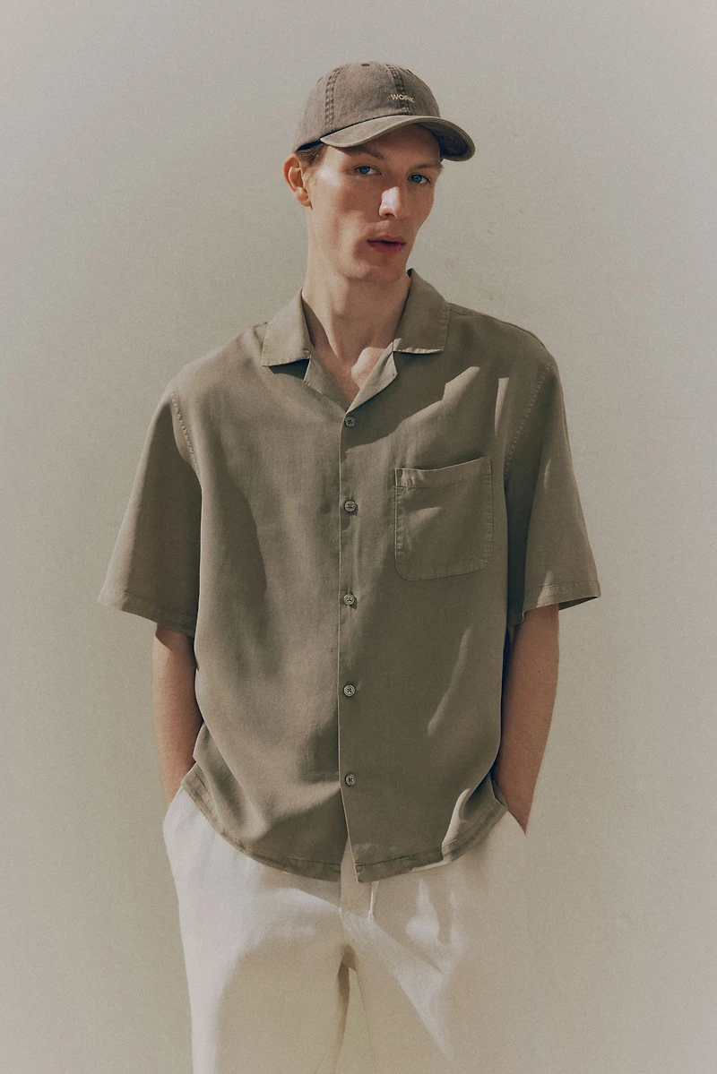 Regular Fit Lyocell Resort Shirt