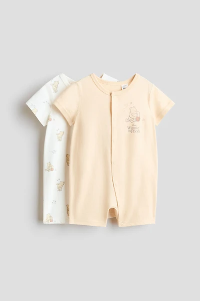 Lot de 2 pyjamas imprimés en coton