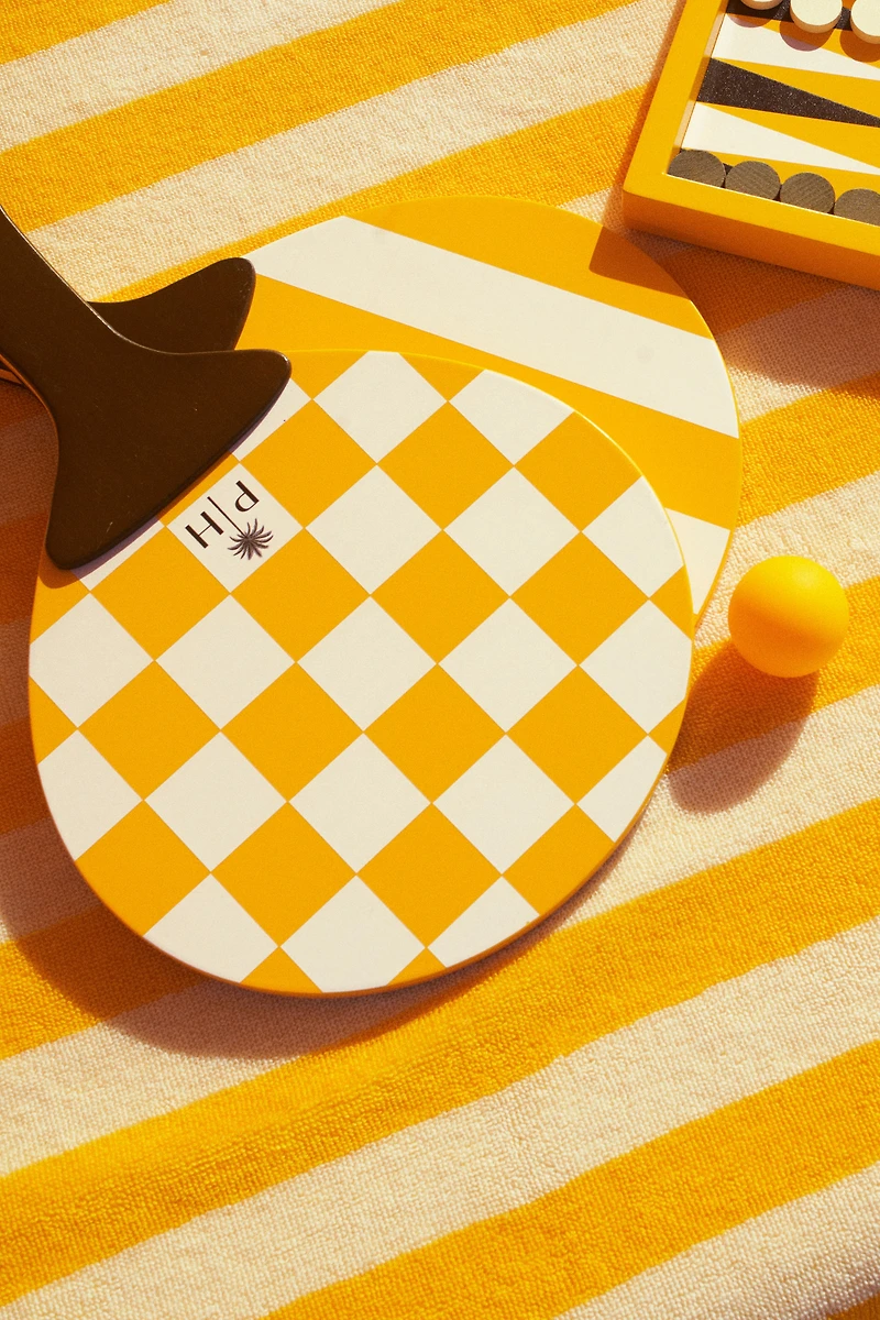 Wooden Beach Tennis Set