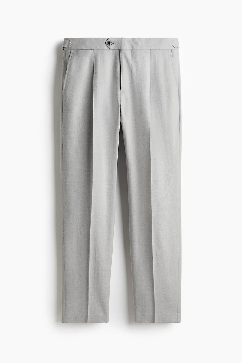 Pantalon classique en laine mélangée