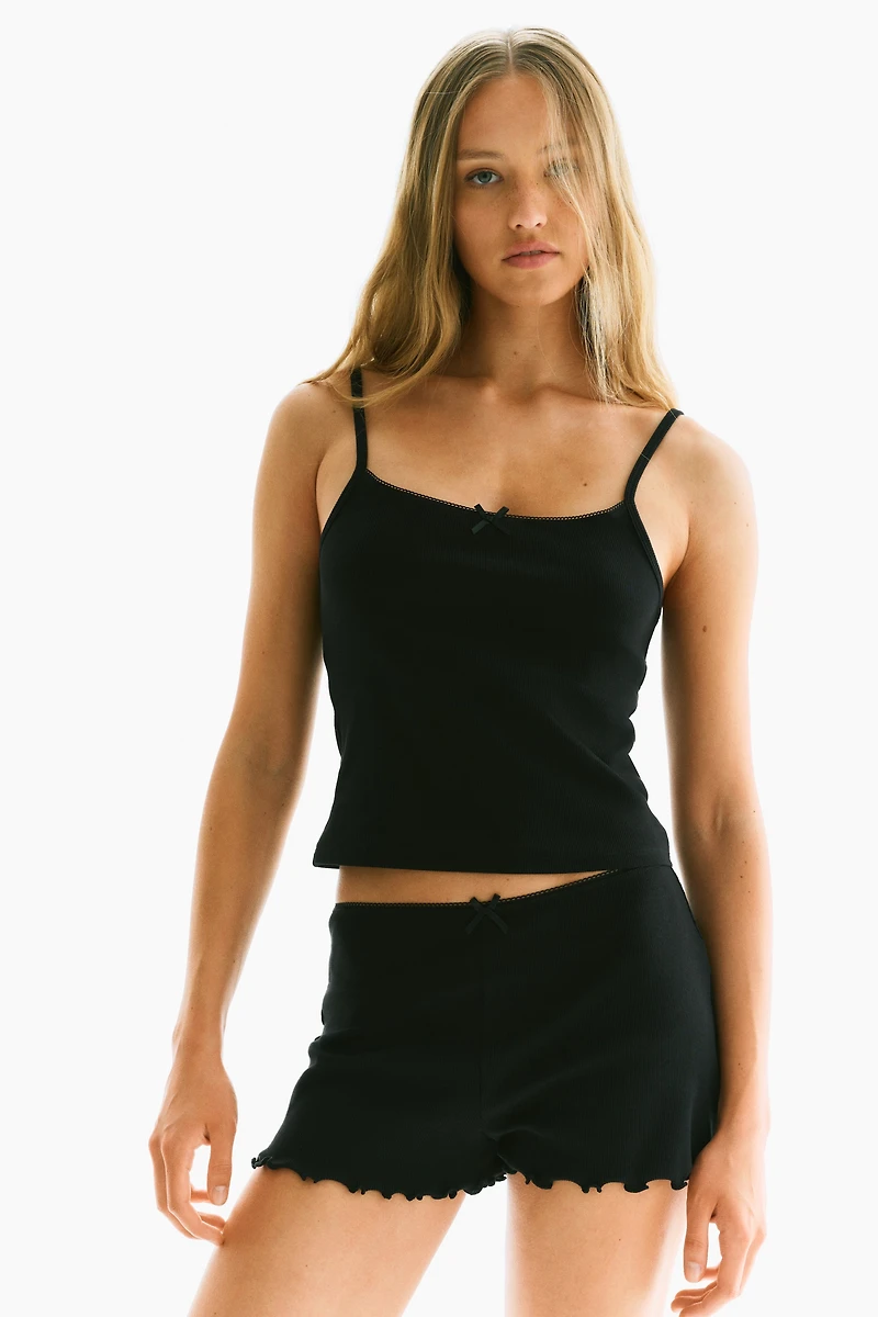 2-Piece Ribbed Jersey Set