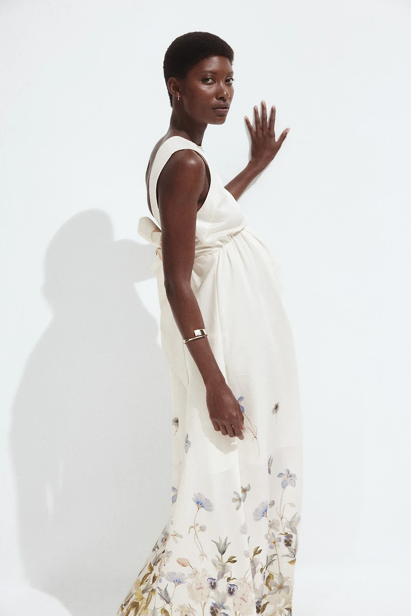 MAMA Robe longue avec boucle dans le dos