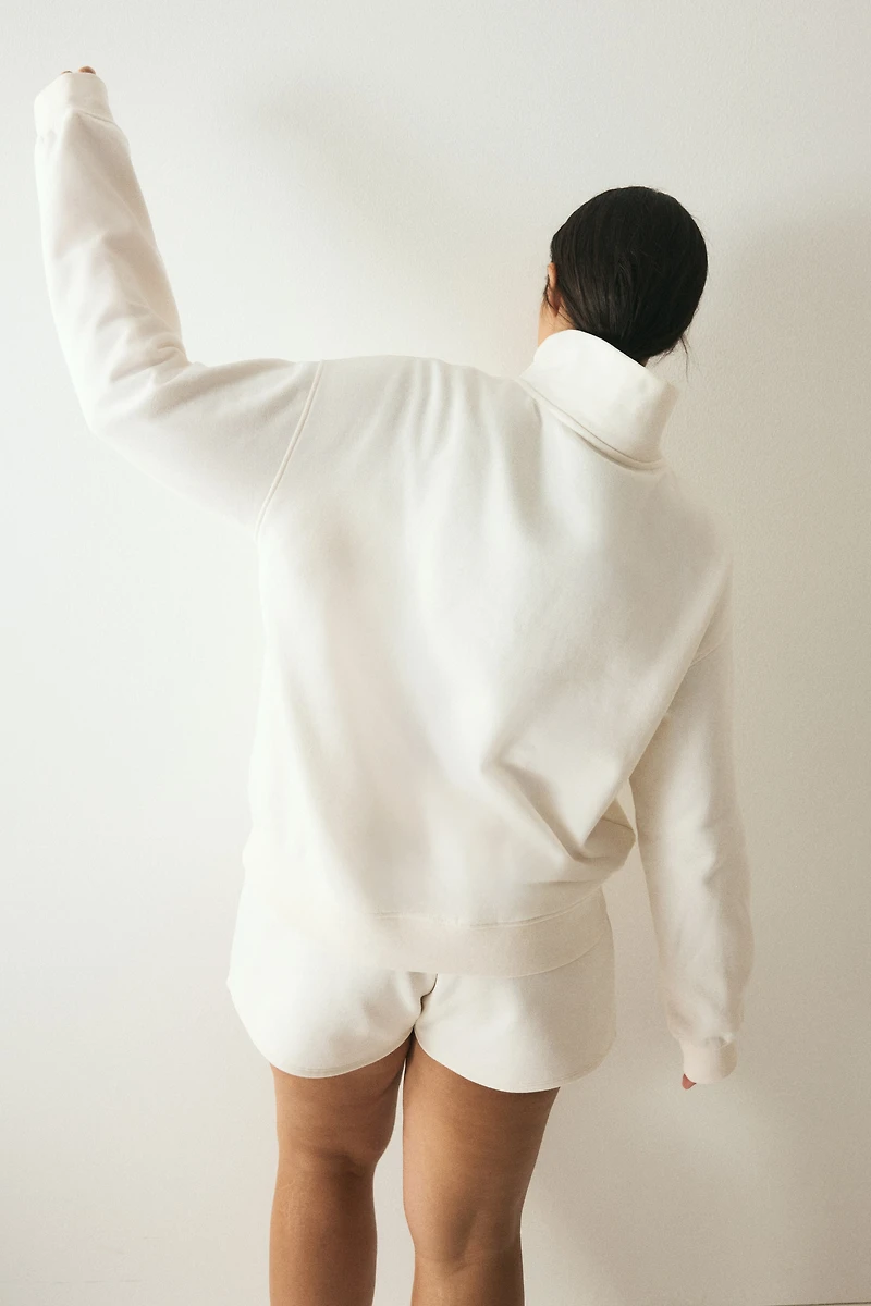 Oversized Half-Zip Sweatshirt