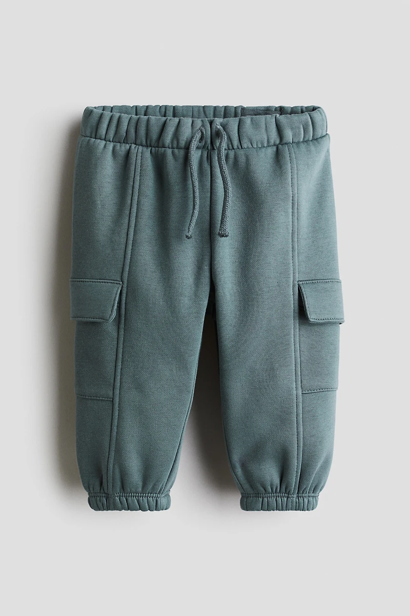 Pantalon de jogging cargo à l'intérieur brossé