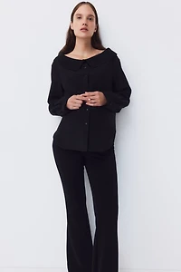 Legging MAMA évasé en jersey point de Rome