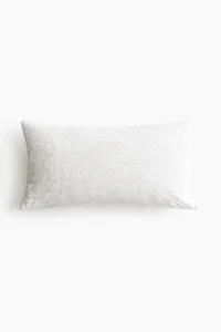 Housse de coussin en tissu jacquard