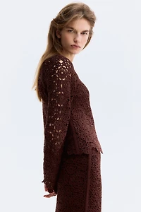 Chandail façon crochet