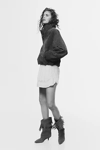 Oversized Split Suede Jacket