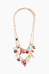 Double-Strand Charm Necklace